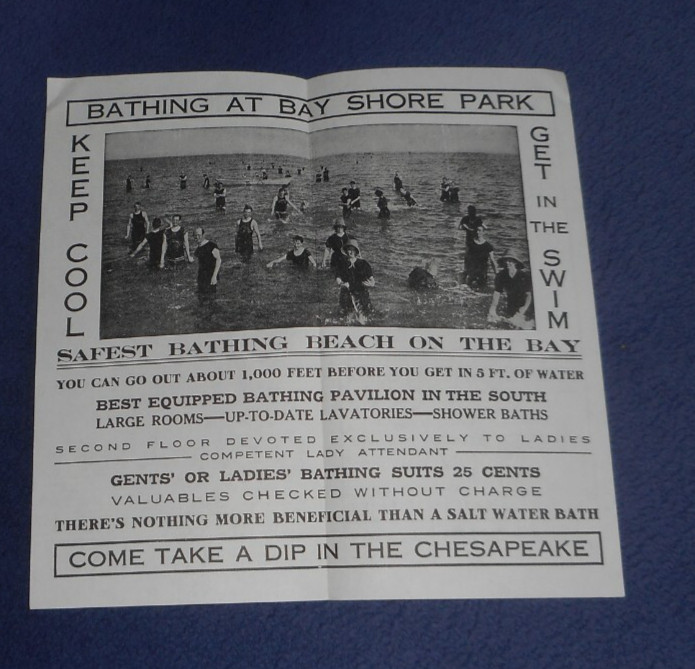 July 4, 1914 Trolly News Bay Shore Park Chesapeake United Railways & Electric