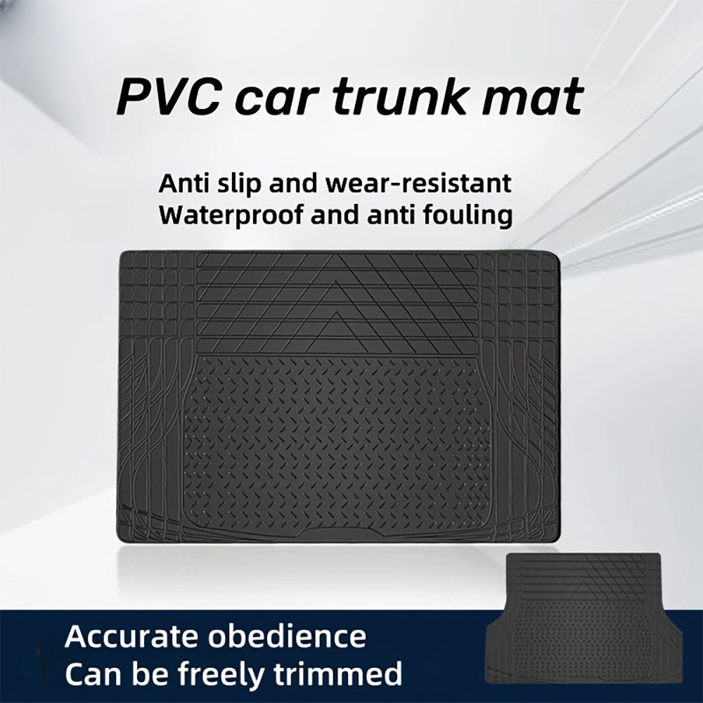 Heavy Duty Rubber Cargo Mat Liner All-Weather Trim-to-Fit Non-Slip Waterproof