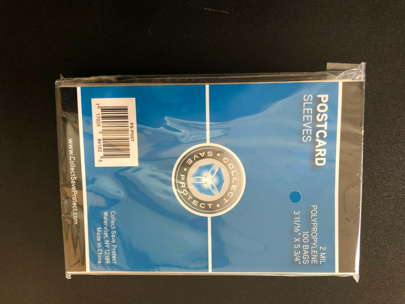 100 CSP Soft Polypropylene Postcard Sleeves - 3 11/16 X 5 3/4 holders