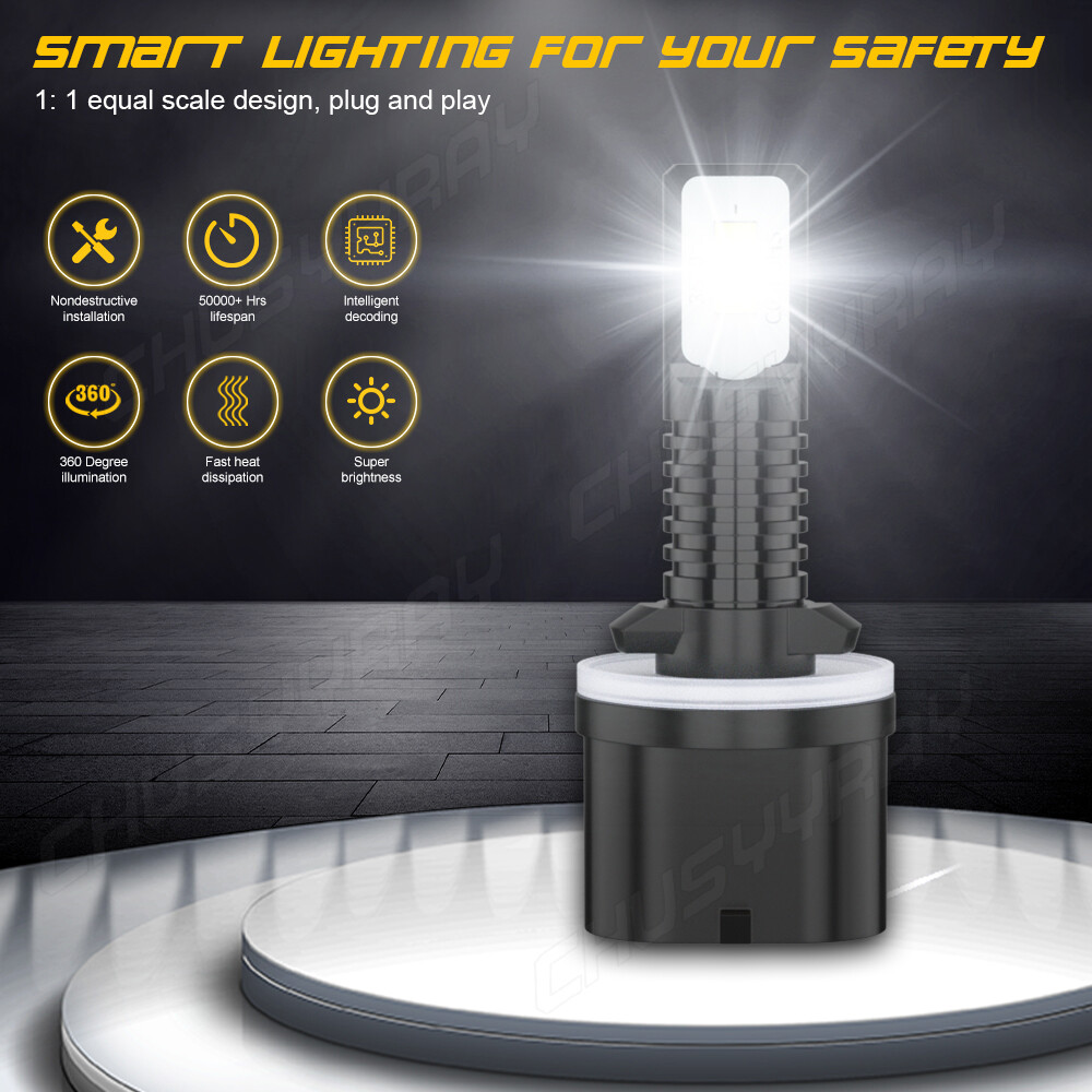 880 881 LED Headlight Combo Bulbs For Arctic Cat Crossfire 800 Sno Pro EFI 07-11