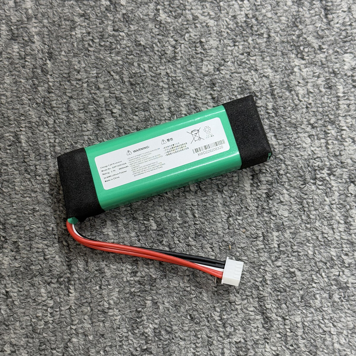 New 6600mAh Battery Replacement for JBL Charge 3 2016 Version GSP1029102A 24.4Wh