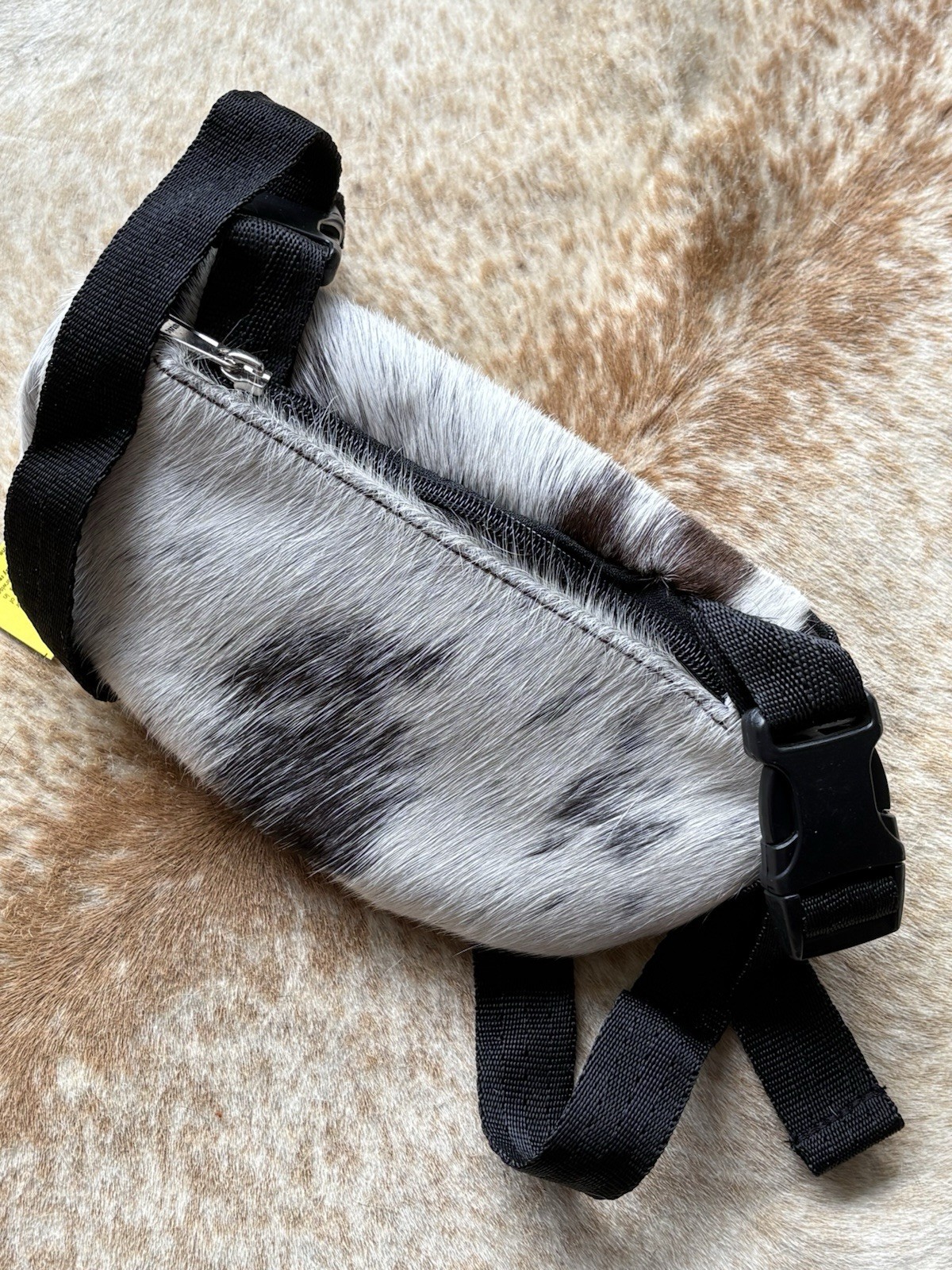 Western Genuine Hair On Cowhide Western Saddle Pouch Trail Riding Tack