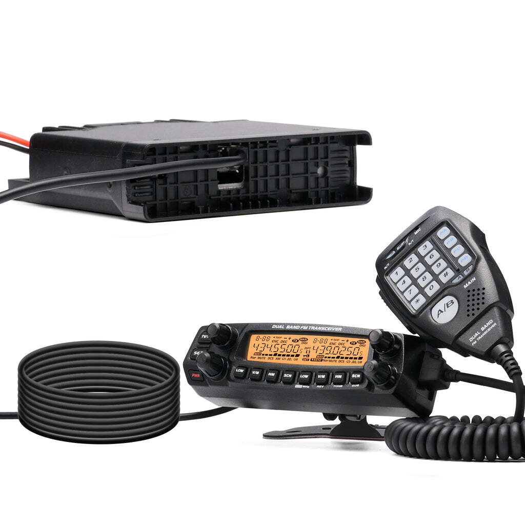 Radioddity DB50 Dual Band Mobile Radio | 50W | Large LCD Display