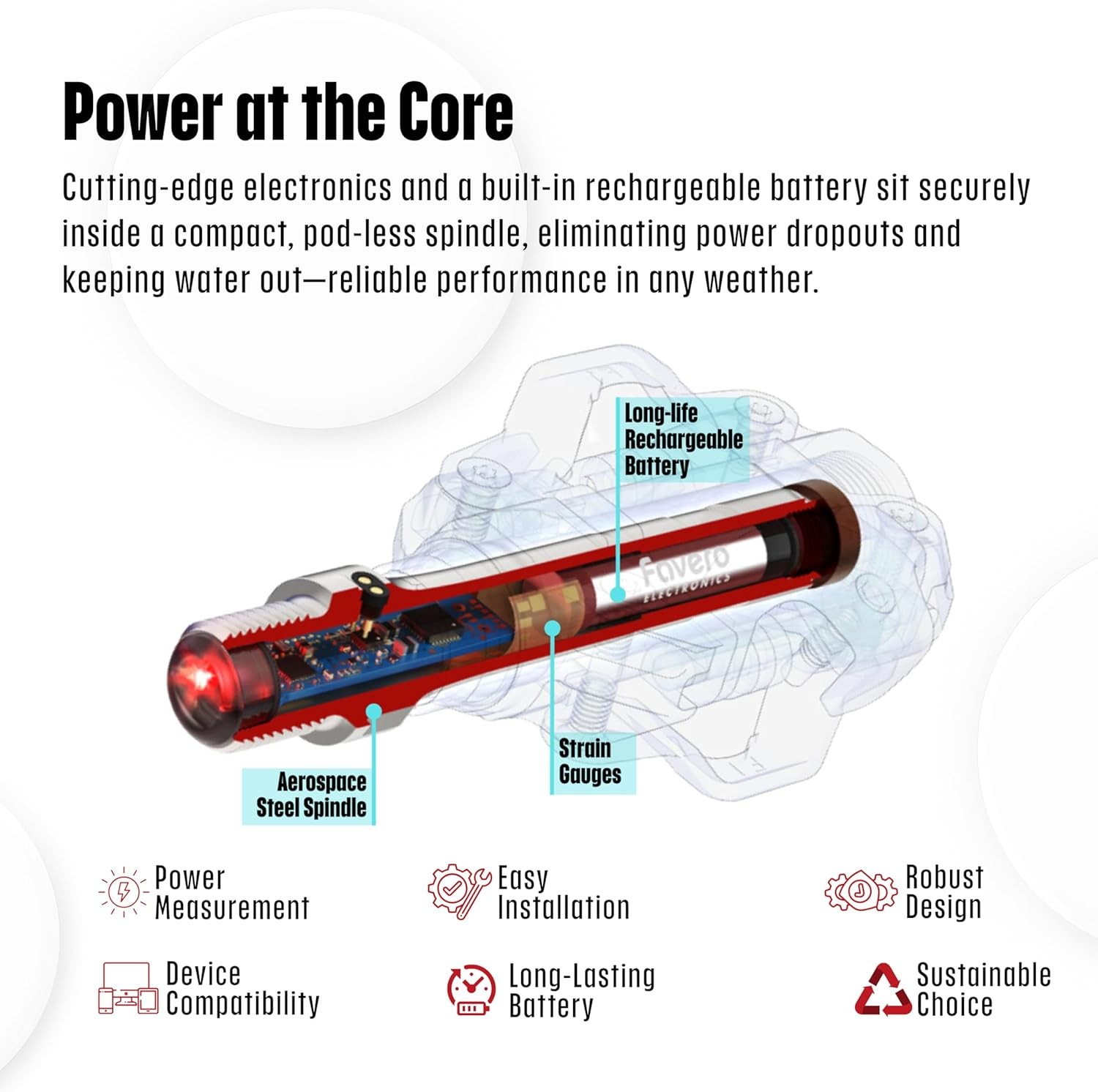 Favero Assioma PRO MX-1 MTB Power Meter Pedals with Extra SPD Cleats, Multi Tool
