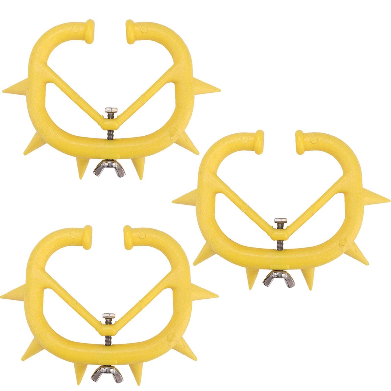 3 Cattle Nose Ring Anti Milk Sucking Preventer Cow Nose Thorn Calf Weaner Yellow
