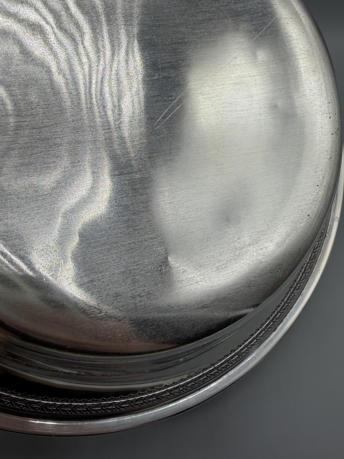 American Sterling Silver Large Shallow Bowl, 203 grams