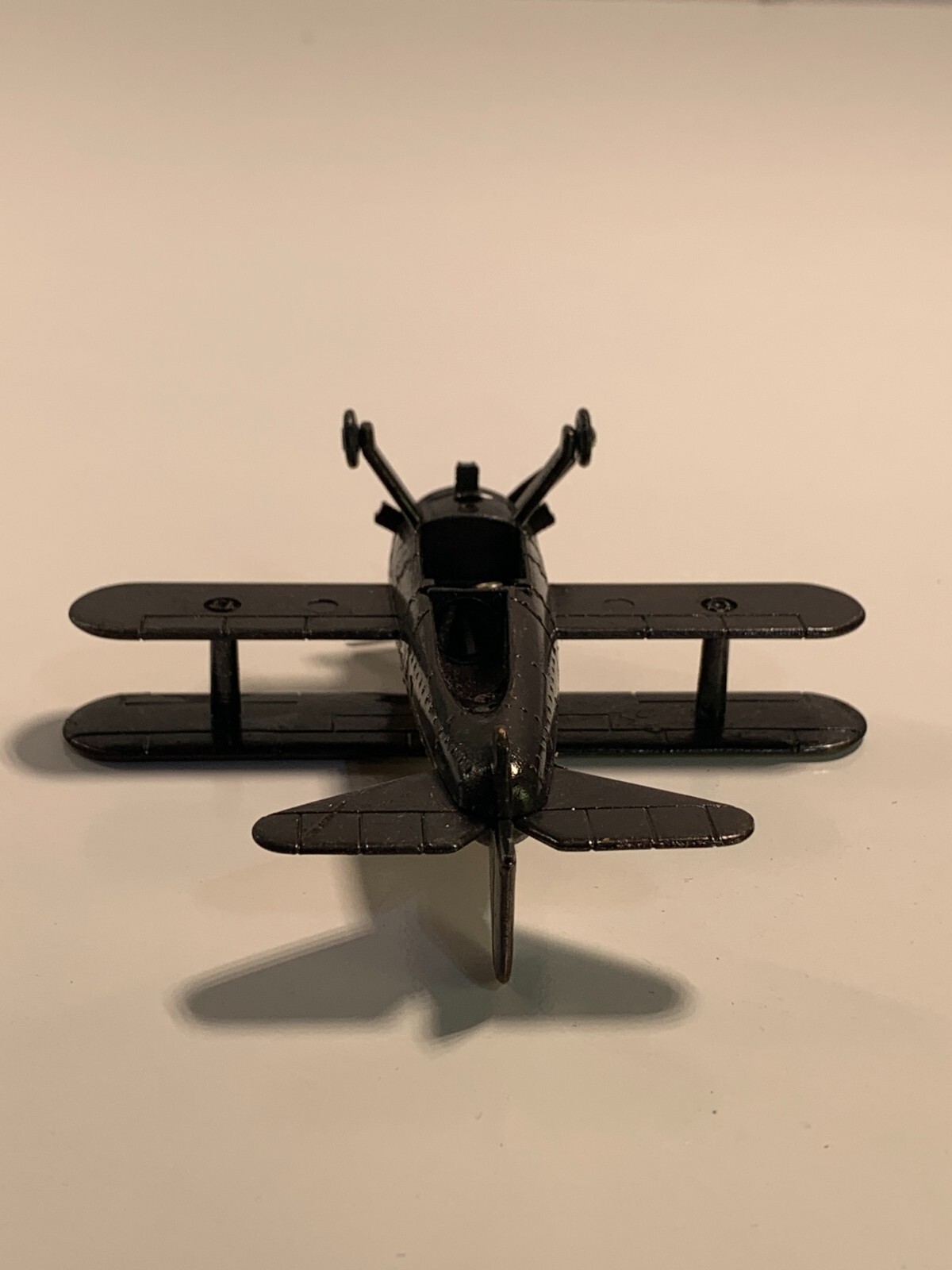 Vintage Die-Cast Pencil Sharpener Old Style Biplane PSF2