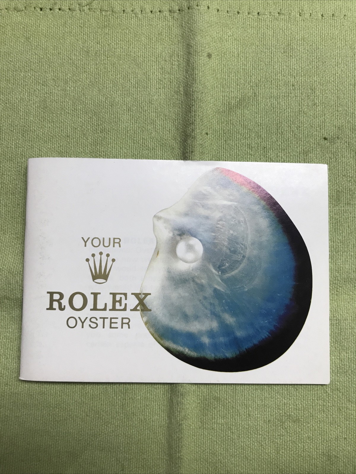 Vintage 1975  Rolex “your Rolex Oyster”Booklet;manual ❗️can choose