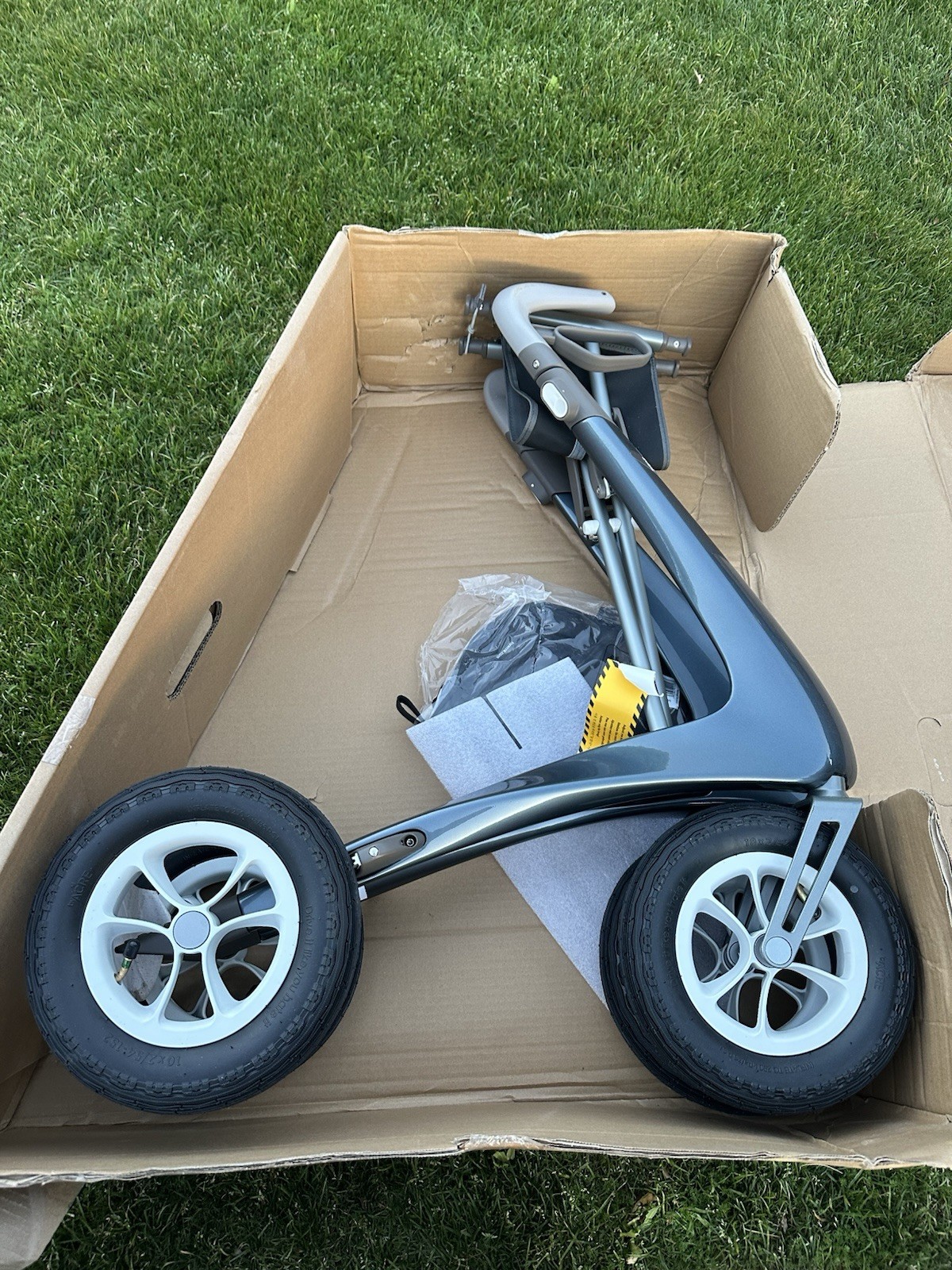 byACRE Carbon Overland Rollator All-Terrain Big Pneumatic Wheels Lightweight...