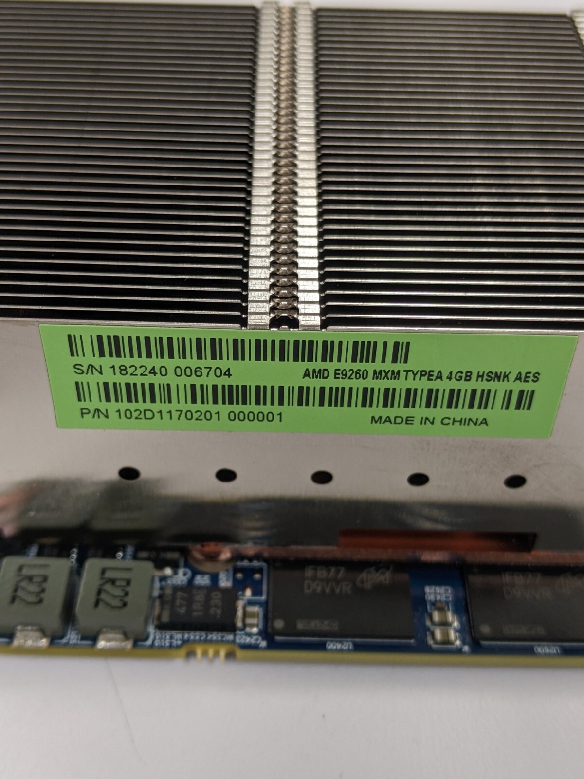 AMD Radeon E9260 MXM 4GB Video Graphics Card / GPU 102-D11702-01 Scientific Only