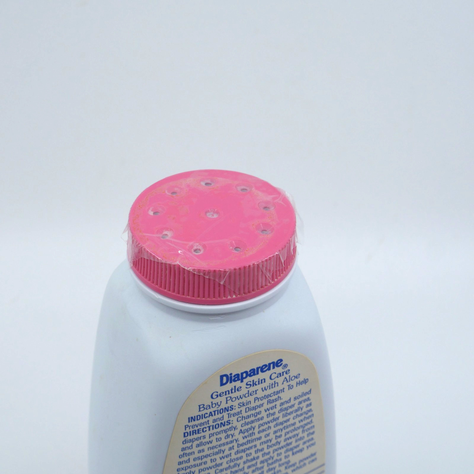 Vintage Diaparene Corn Starch Baby Powder bathroom prop 80s Chamomile Aloe