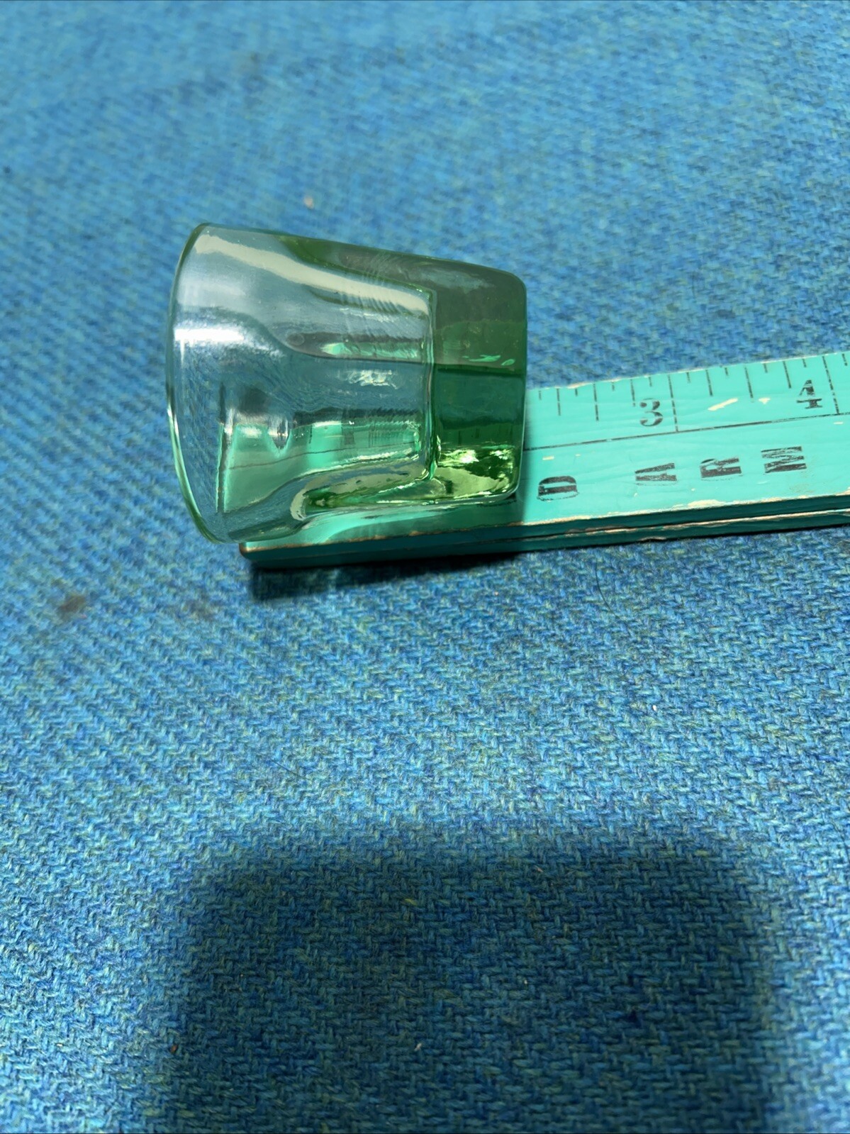 Vintage Antique SUPER RARE Shirley Temple Uranium Glass Shot Glass