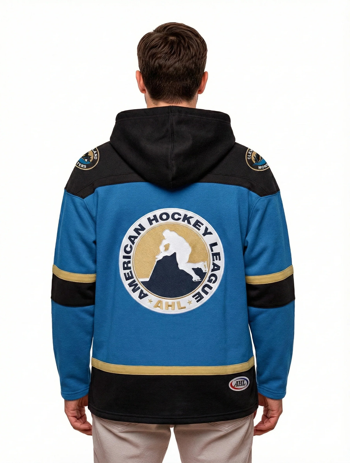 Cleveland Monsters AHL Hockey Embroidered Lace Hoodie