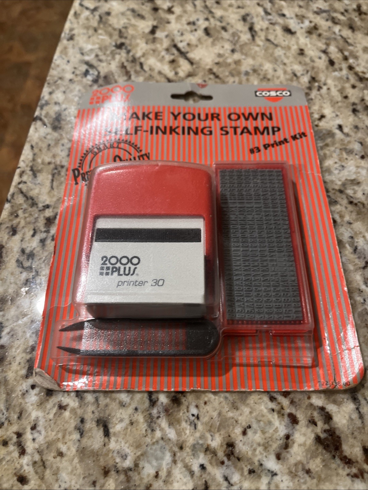 COSCO 2000 plus Make your own Self Inking Stamp. Brand New FREE SHIPPING