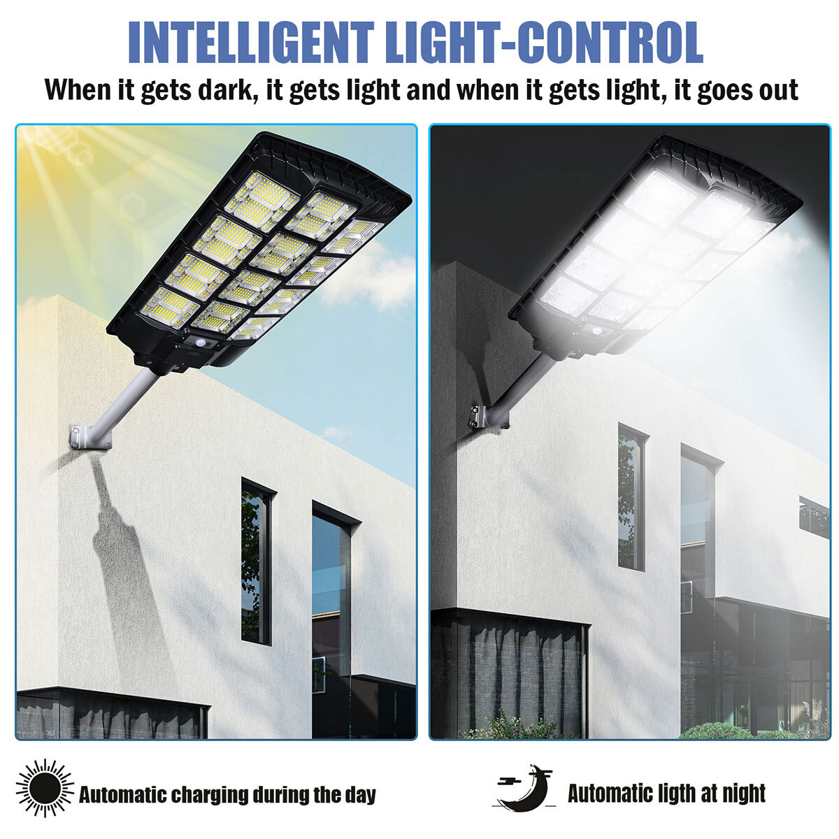 8700W Lamparas Luz Led Focos Solares Luces Exterior Para Patio Sensor De light