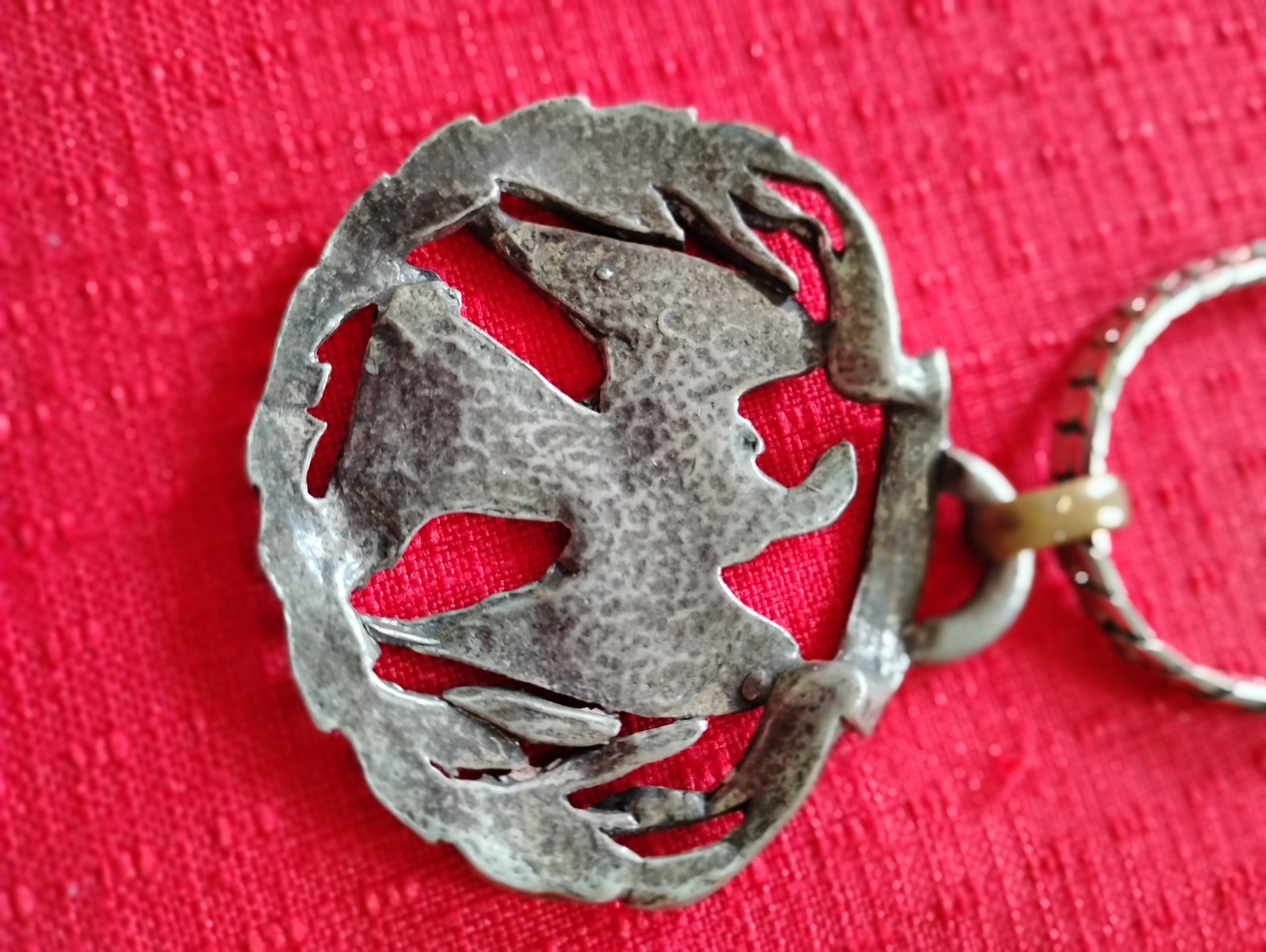 PRE-WW1 NAPOLEONIC WAR BATTLE OF WATERLOO CENTENNIAL SOUVENIR NECKLACE c1914