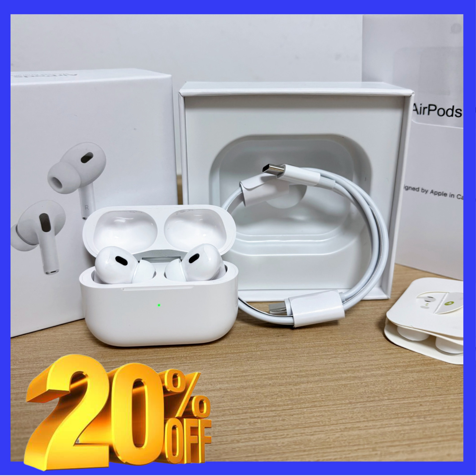 Apple Pro 2nd Generation Earbuds Earphones with MagSafe Charging Case US Ship.