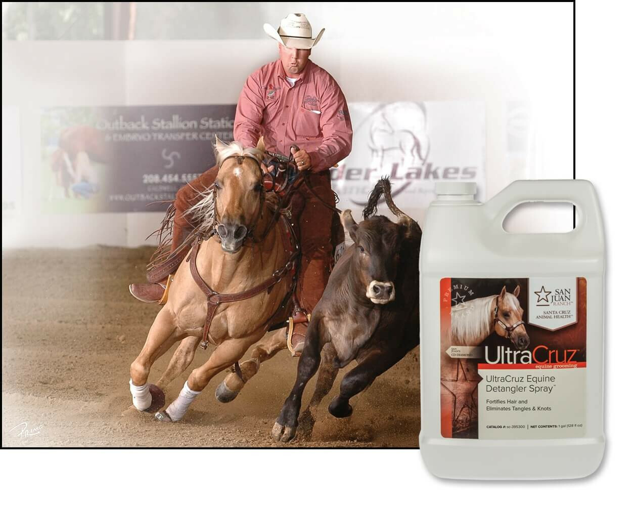 UltraCruz Equine Detangler Spray for Horses, 1 Gallon