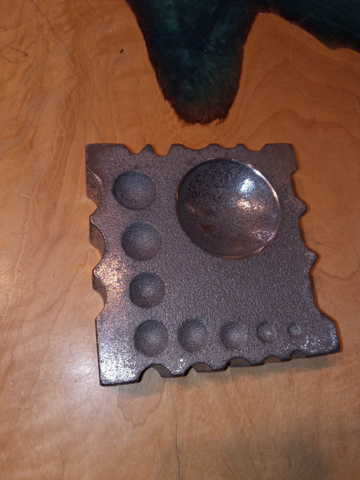 Cast Iron Swage Block 4.5" X4.5" X 1.25" 5.9 Lbs. Made In The USA