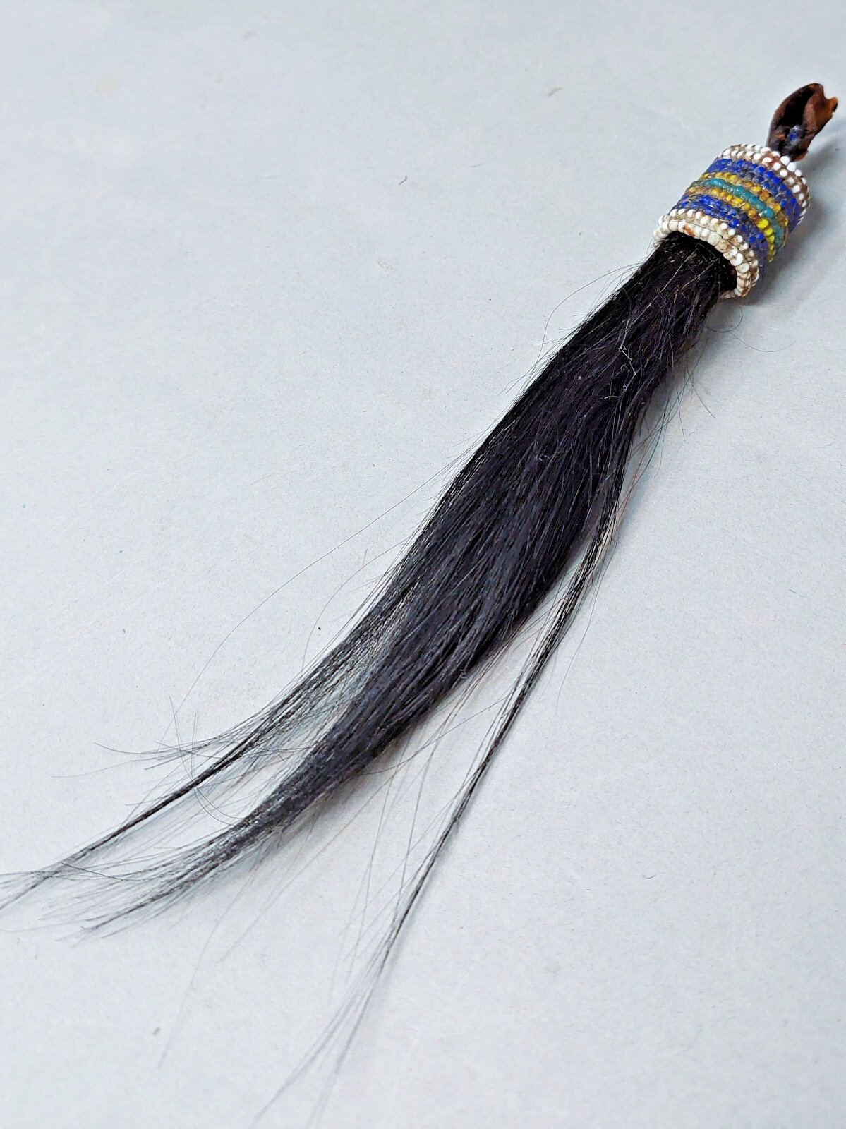 Native American Plains 19th Century Beaded Shield or Tomahawk Drop Ca 1880