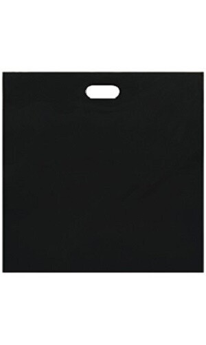 Plastic Shopping Bags 500 Black Low Density Retail Merchandise 20" x 20 x 5"