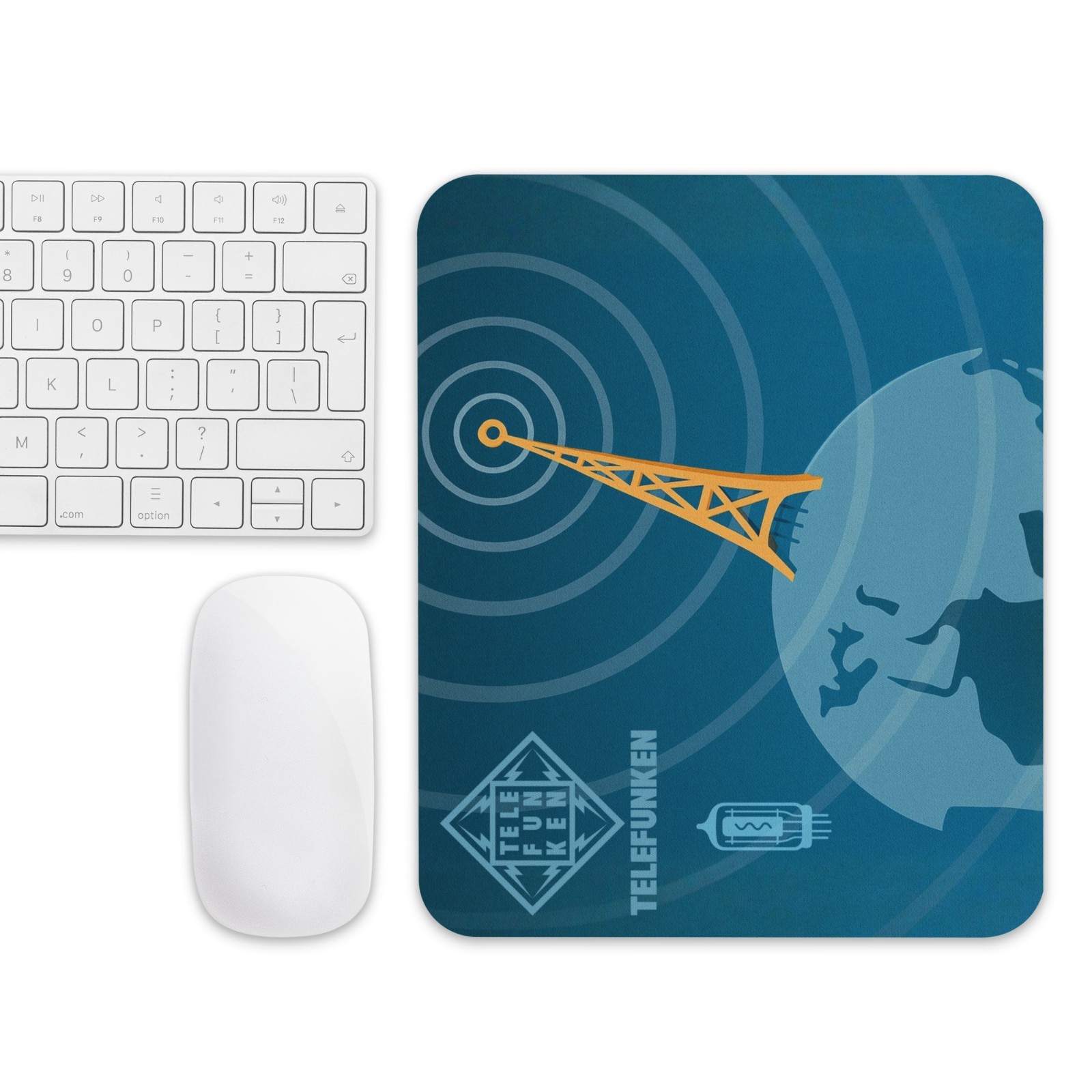 Vintage Style Mouse Pad – TELEFUNKEN Radio Tower - NEW 9.5"x7.75”