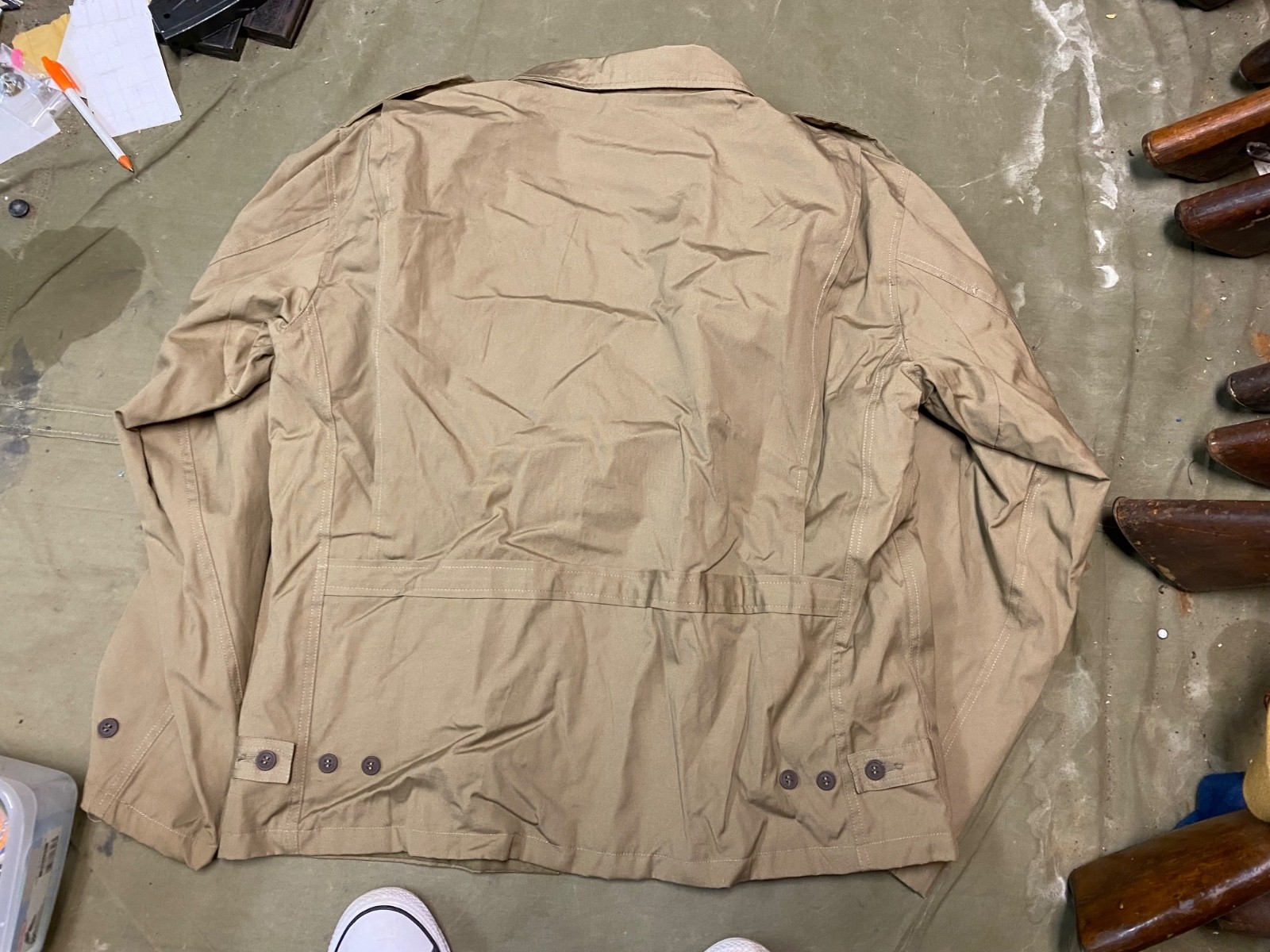 WWII US ARMY INFANTRY M1941 M41 SUMMER COMBAT FIELD JACKET-MEDIUM/LARGE 42R