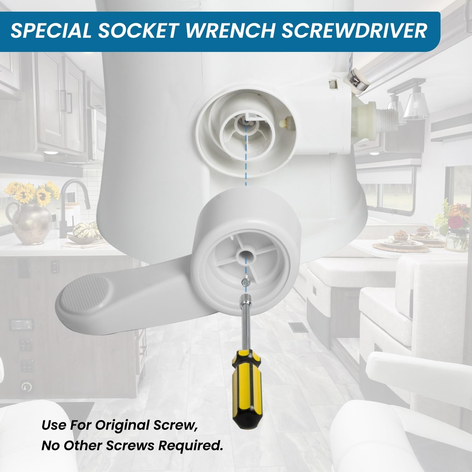 Prosentuo RV Toilet Foot Pedal Replacement Compatible with Dometic 300 310...