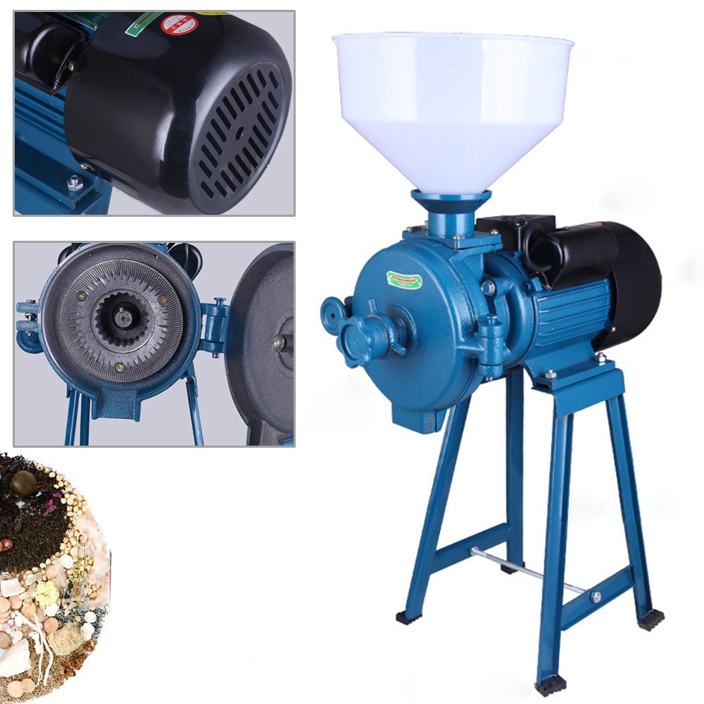 Electric Mill Grinding Molino De Maiz Electrico Corn Grinder Machine With Funnel