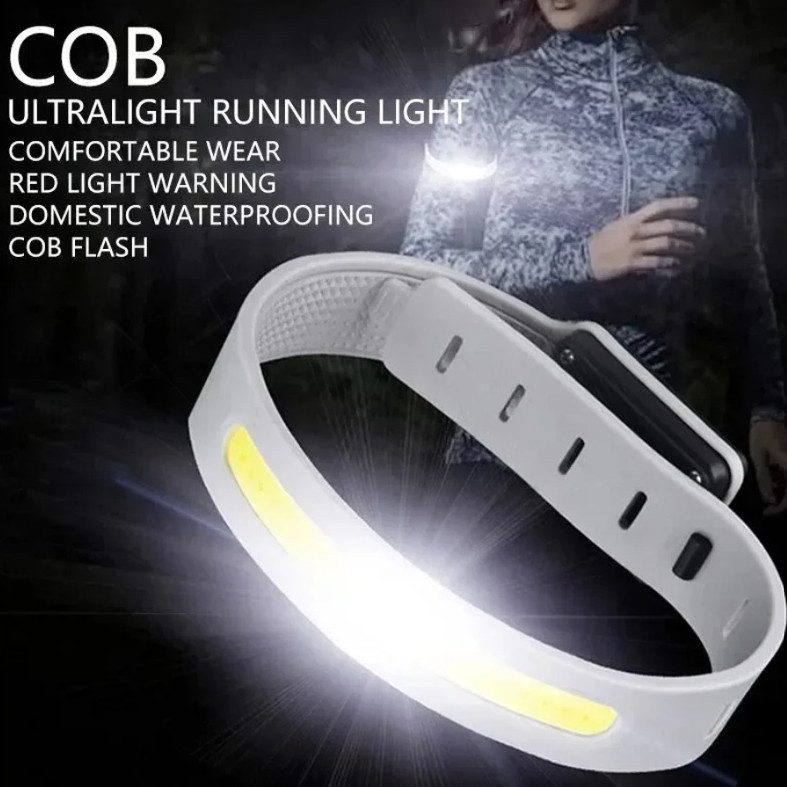 1pc COB LED Armband Light 500LM Rechargeable Safety Light for Running & Outdoor