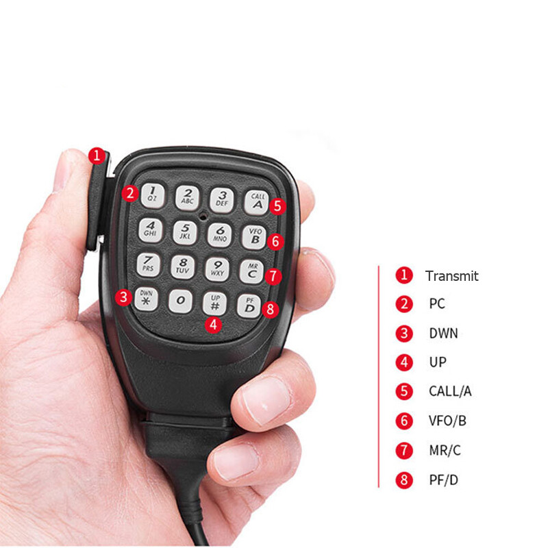 65W FM Transceiver Mobile Radio 136-174MHZ 10-50KM TM-281A Car Radio Station