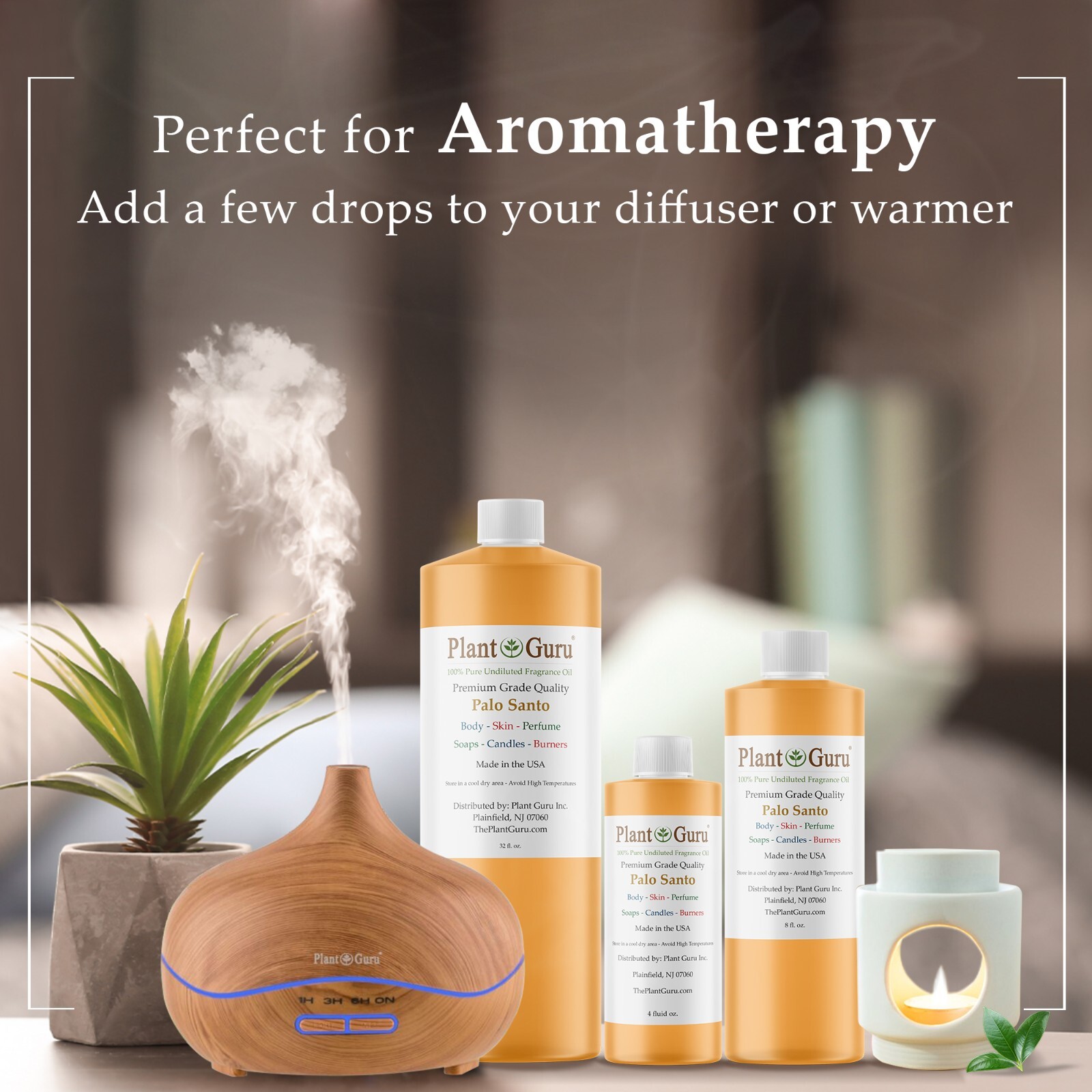 Palo Santo Fragrance Oil For Candle, Soap Making, Diffuser and Burners