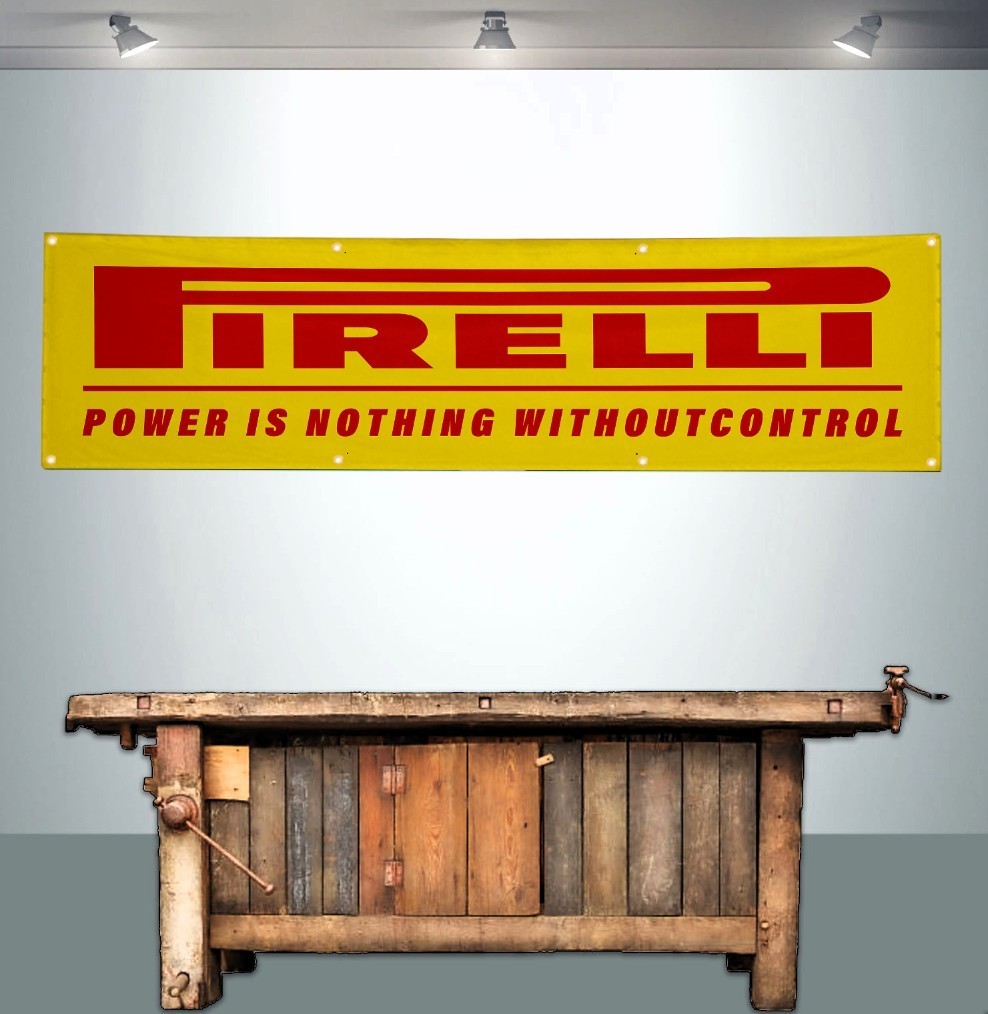 PIRELLI 2' X 8' BANNER FLAG TIRES