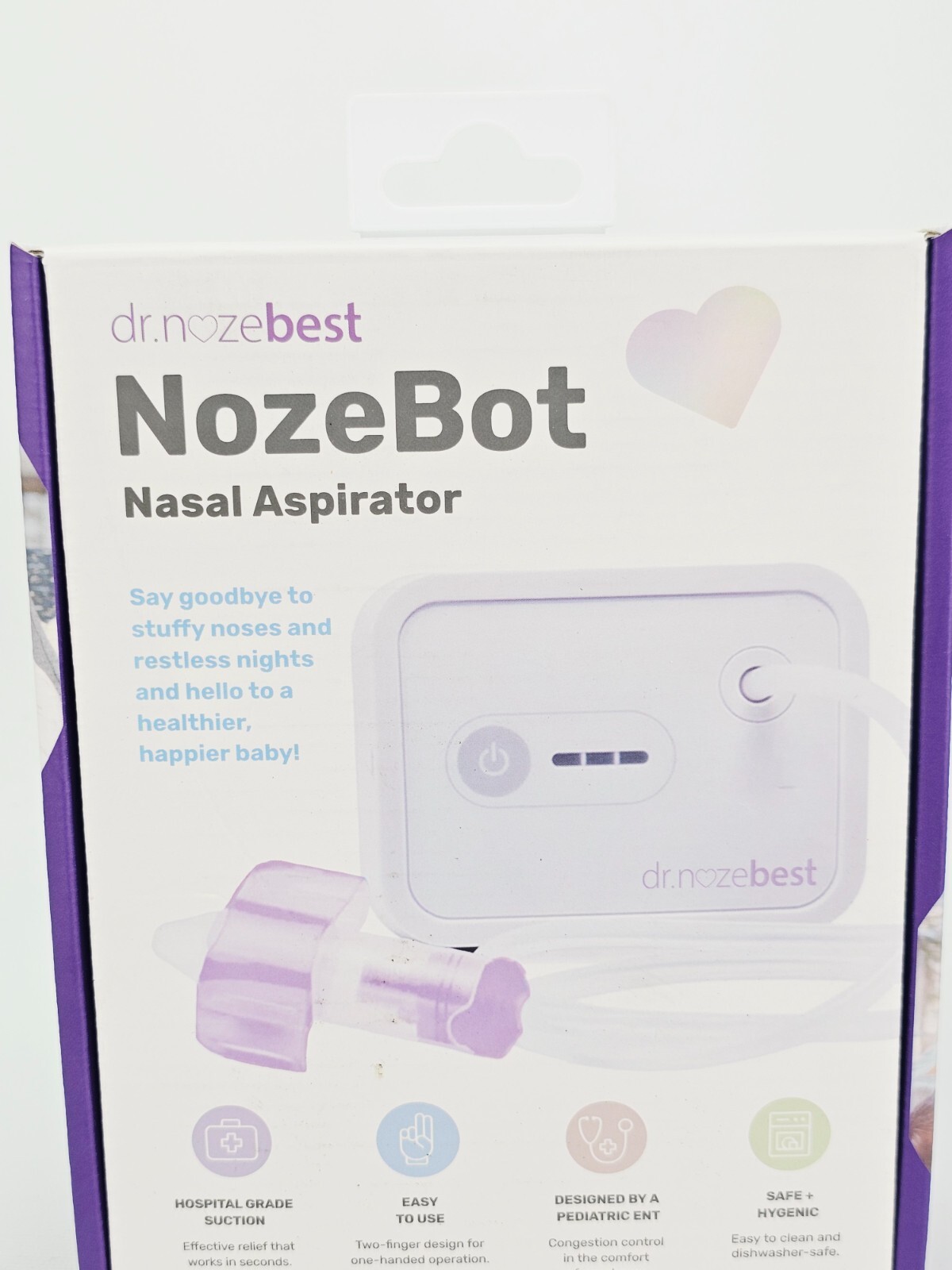 Dr. Noze Best NozeBot Electric Baby Nasal Aspirator High Suction NEW Sealed