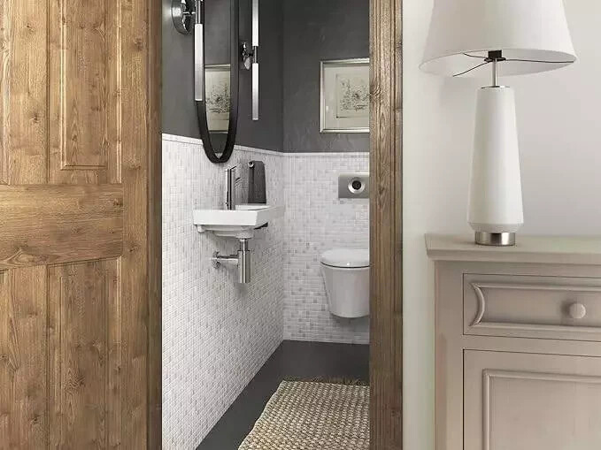 Kohler ModernLife Wall-mount Bathroom Sink Small Rectangular, LEFT Side Faucet