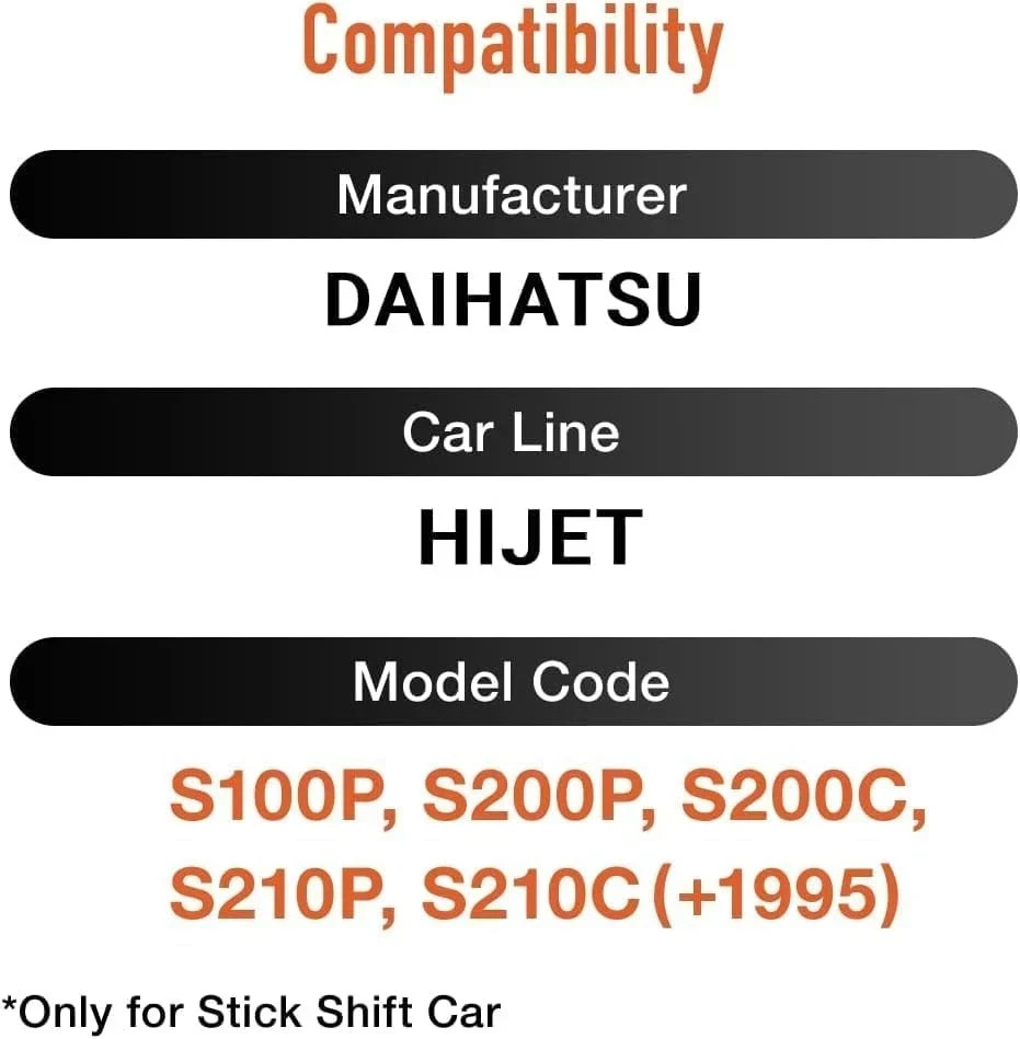 Replacement Daihatsu Hijet Folding Left & Right - S100P, S200P, S200C, S210P, S