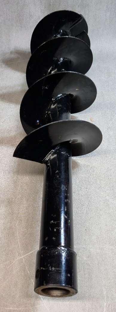 8 in Heavy-Duty Post Hole Auger Bit Universal Thread NOS