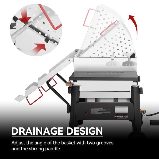 Creole Feast 70 Qt Crawfish Seafood Boiler Propane Pot