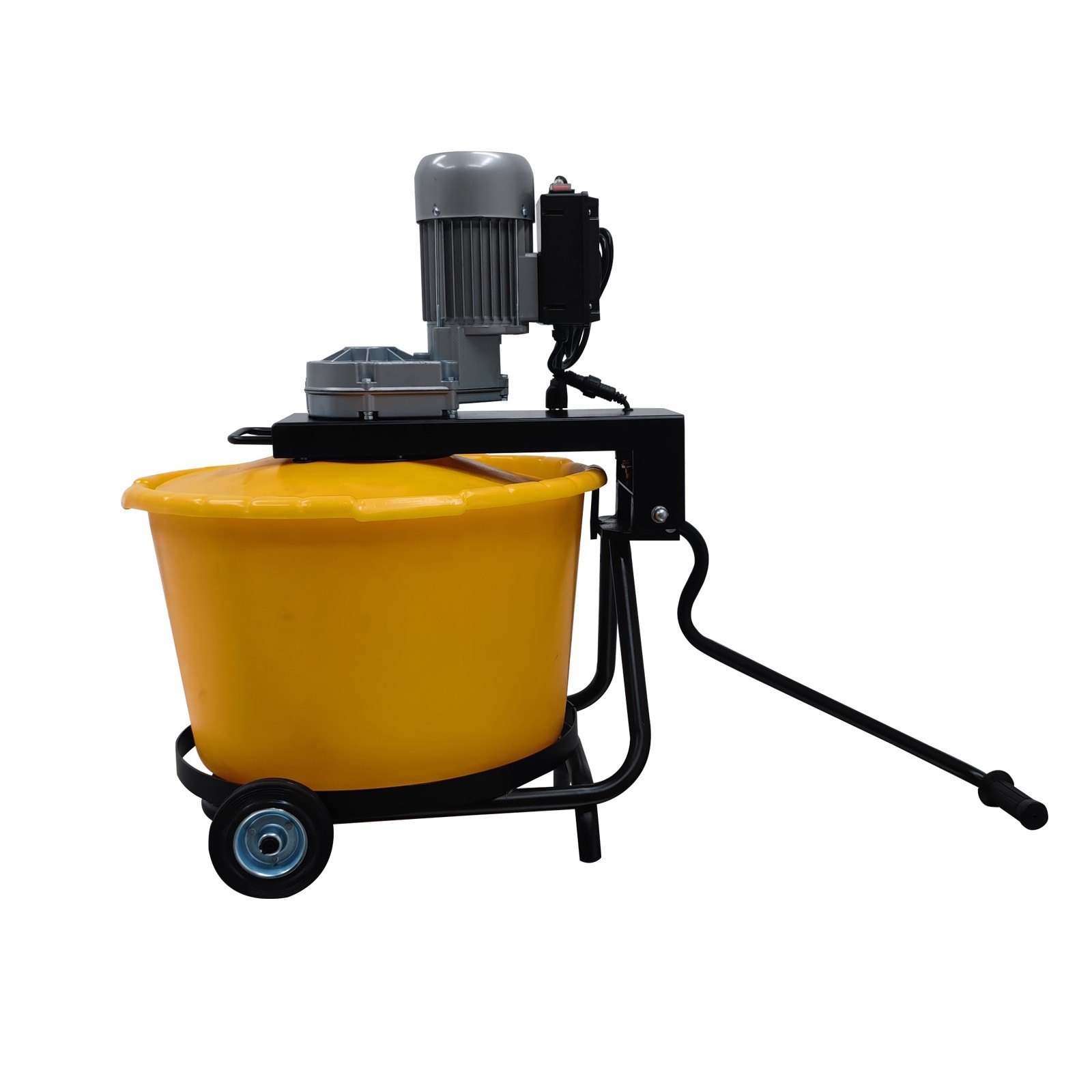 2.3 cu.ft Electric Bucket Mixer Mortar Epoxy Plaster Mixing Machine w/Wheel 375W