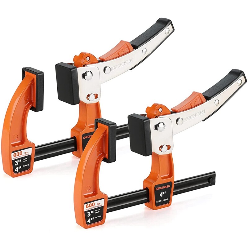 Jorgensen 2Pack 4-inch/8-inch/12-inch Bar Clamp Set Quick Release Gear Clamp Set