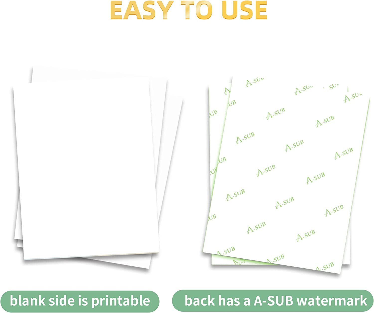 A-SUB Sublimation Paper 13x19 150 Sheets for Inkjet Sublimation Printers 105g
