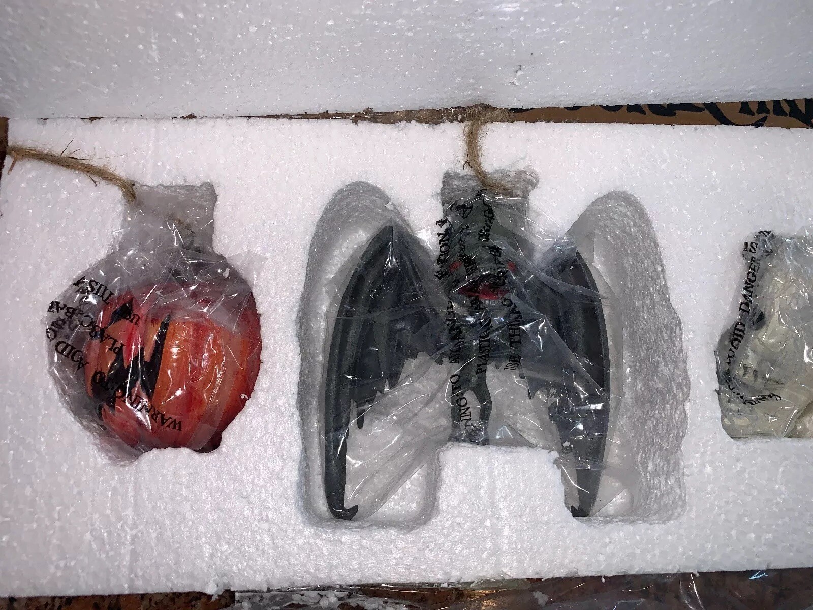 NIGHTMARE BEFORE CHRISTMAS Wooden SIGN Hanging Ornaments NECA Bat Pumpkin Skull