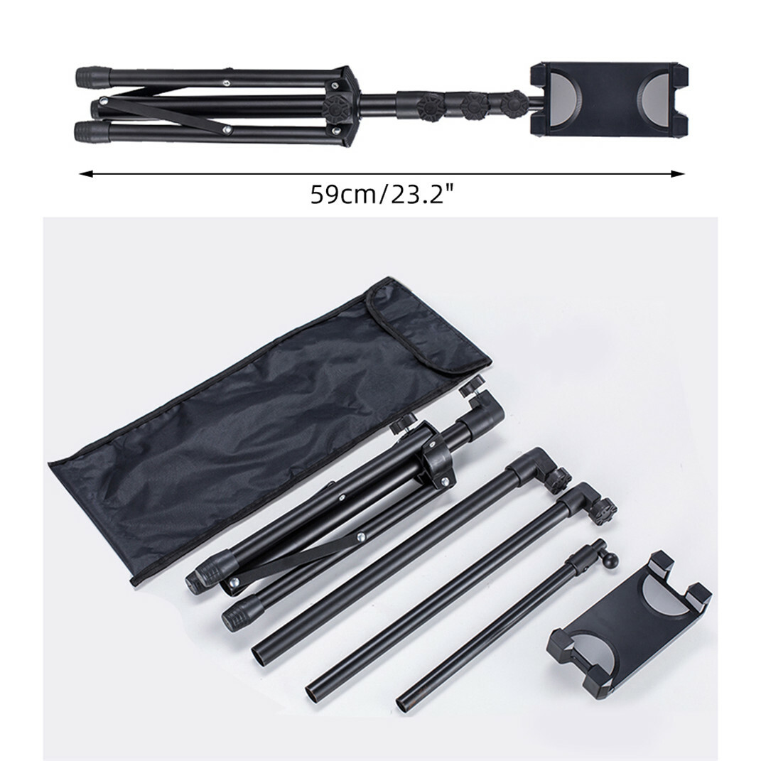 Foldable Height Adjustable Floor Tablet Tripod Stand Mount for iPad Cellphone