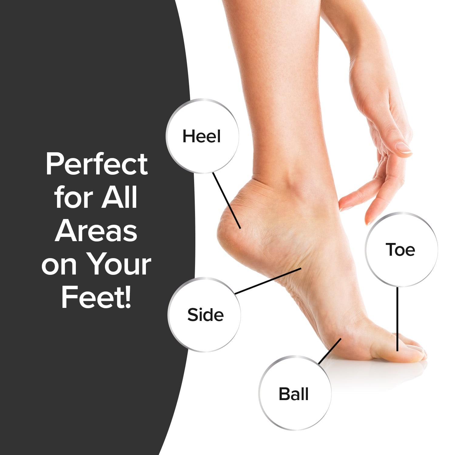 PedEgg Original Ergonomic Foot File and Callus Remover by BulbHead