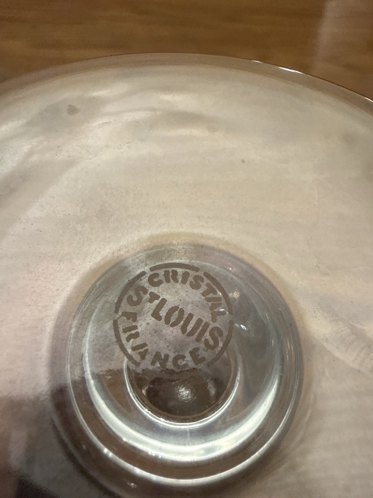 5 Champagne Flutes In Crystal From Saint Louis Model Tommy Signed Height 18.7Cm