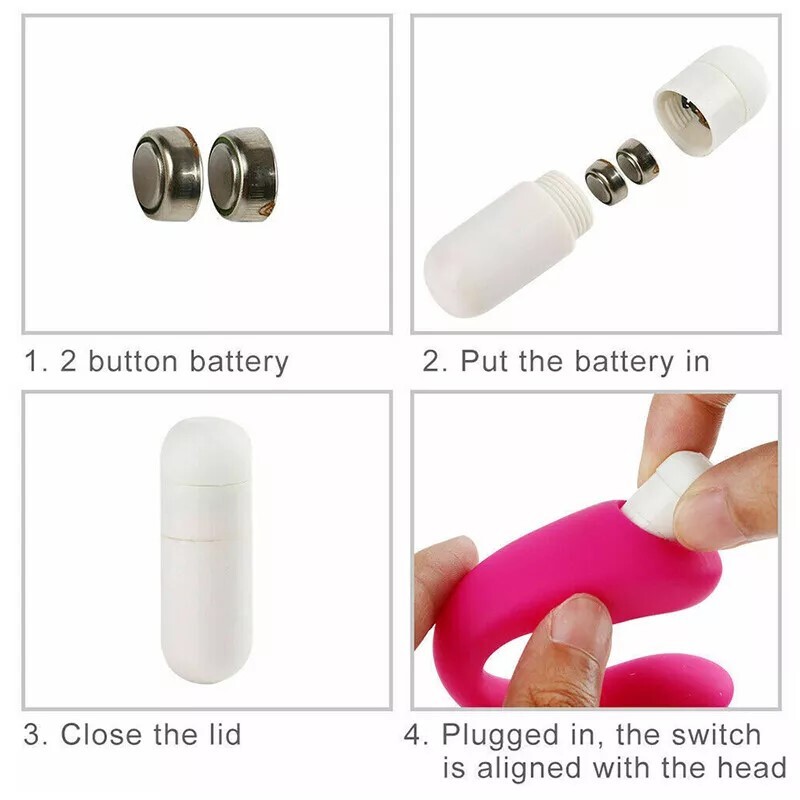 Vibrator Bullet G-Spot Dildo Anal Plug Clit Massager Powerful Sex Toy for Couple