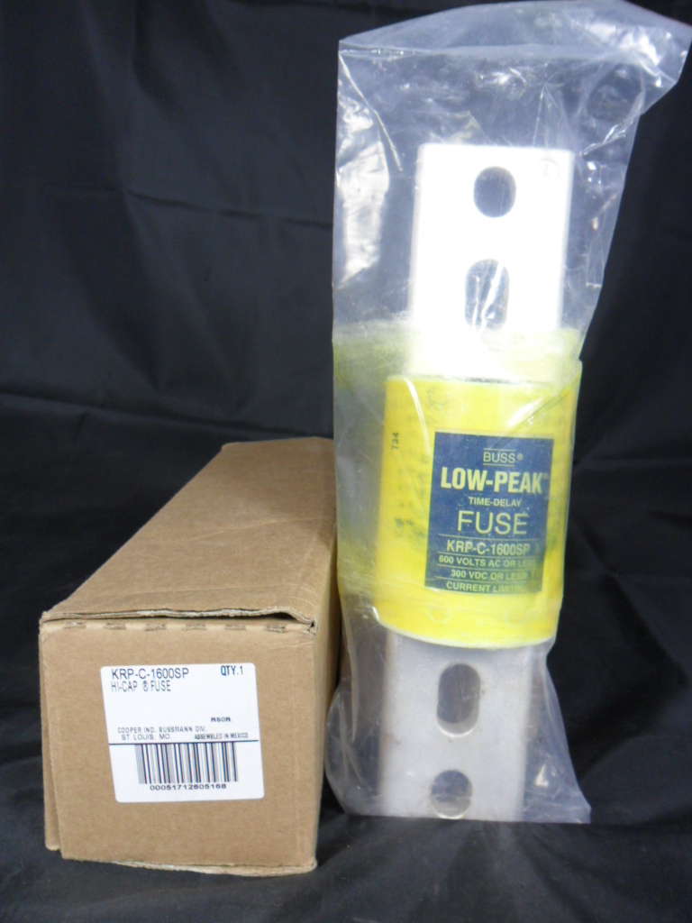 New Bussmann Bussman KRPC  KRP C 1600SP 1600 Amp Fuse Class L 600V Low Peak NIB
