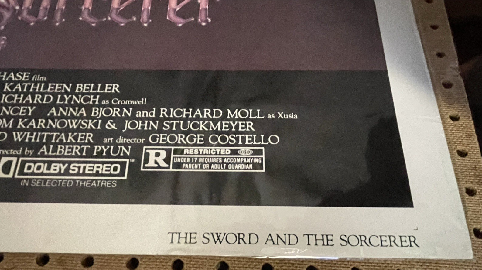 ORIG. MOVIE POSTER~THE SWORD & THE SORCERER~ 1982~ ONE SHEET 27X41~RICHARD LYNCH
