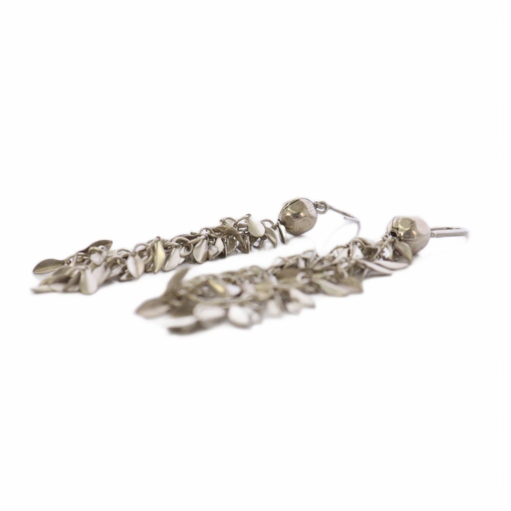 Isabel Marant Leaf Hook Earrings Silver Women Used