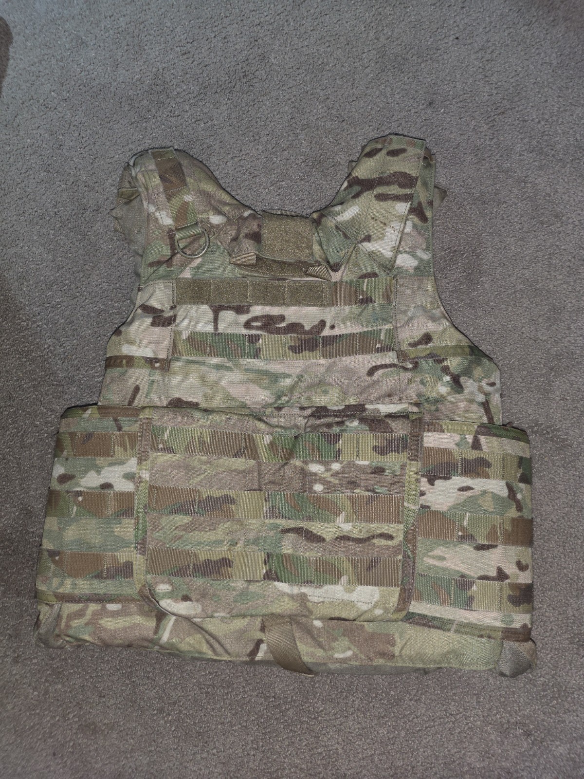 Army OCP Multicam Body Armor Plate Carrier with Kevlar Inserts Size Small